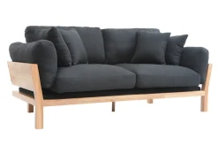 Store Miliboo Sofá 3 plazas desenfundable gris antracita KYO