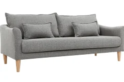 Discount Miliboo Sofá 3 plazas gris KATE