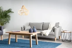 Discount Miliboo Sofá 3 plazas gris KATE