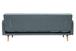 Cheap Miliboo Sofá cama nórdico 3 plazas de tela verde grisáceo y madera clara ULLA
