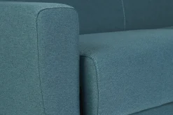 Sale Miliboo Sofá cama nórdico azul petróleo con colchón de 18 cm GRAHAM