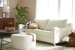 Best Miliboo Sofá cama nórdico 3 plazas beige VENDOME