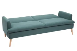 New Miliboo Sofá cama nórdico 3 plazas verde STEWART