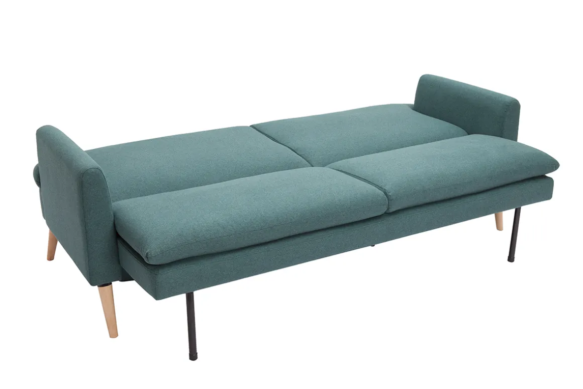 New Miliboo Sofá cama nórdico 3 plazas verde STEWART