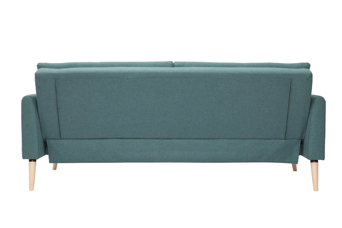 New Miliboo Sofá cama nórdico 3 plazas verde STEWART