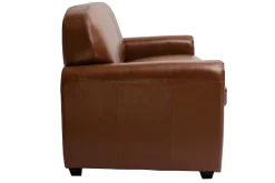Store Miliboo Sofá cama 3 plazas de piel marrón CLUB