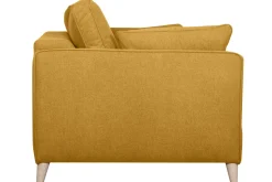 Best Sale Miliboo Sofá cama 3 plazas nórdico amarillo comino con colchón de 10 cm PAPEL