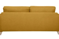 Best Sale Miliboo Sofá cama 3 plazas nórdico amarillo comino con colchón de 10 cm PAPEL