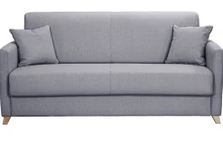Hot Miliboo Sofá cama 3 plazas nórdico gris claro con colchón de 18 cm SKANDY