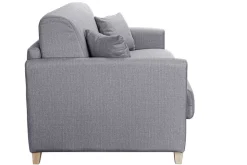 Hot Miliboo Sofá cama 3 plazas nórdico gris claro con colchón de 18 cm SKANDY