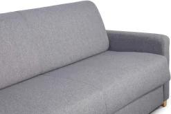Hot Miliboo Sofá cama 3 plazas nórdico gris claro con colchón de 18 cm SKANDY