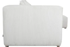 Store Miliboo Sofá chaise longue de diseño de pana color crudo 3-4 plazas PANAM