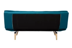 Shop Miliboo Sofá convertible 3 plazas azul petróleo SENSO