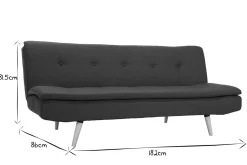 Shop Miliboo Sofá convertible 3 plazas azul petróleo SENSO