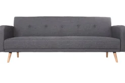 New Miliboo Sofá convertible 3 plazas diseño escandinavo gris oscuro ULLA
