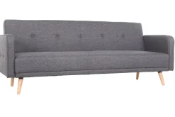 New Miliboo Sofá convertible 3 plazas diseño escandinavo gris oscuro ULLA