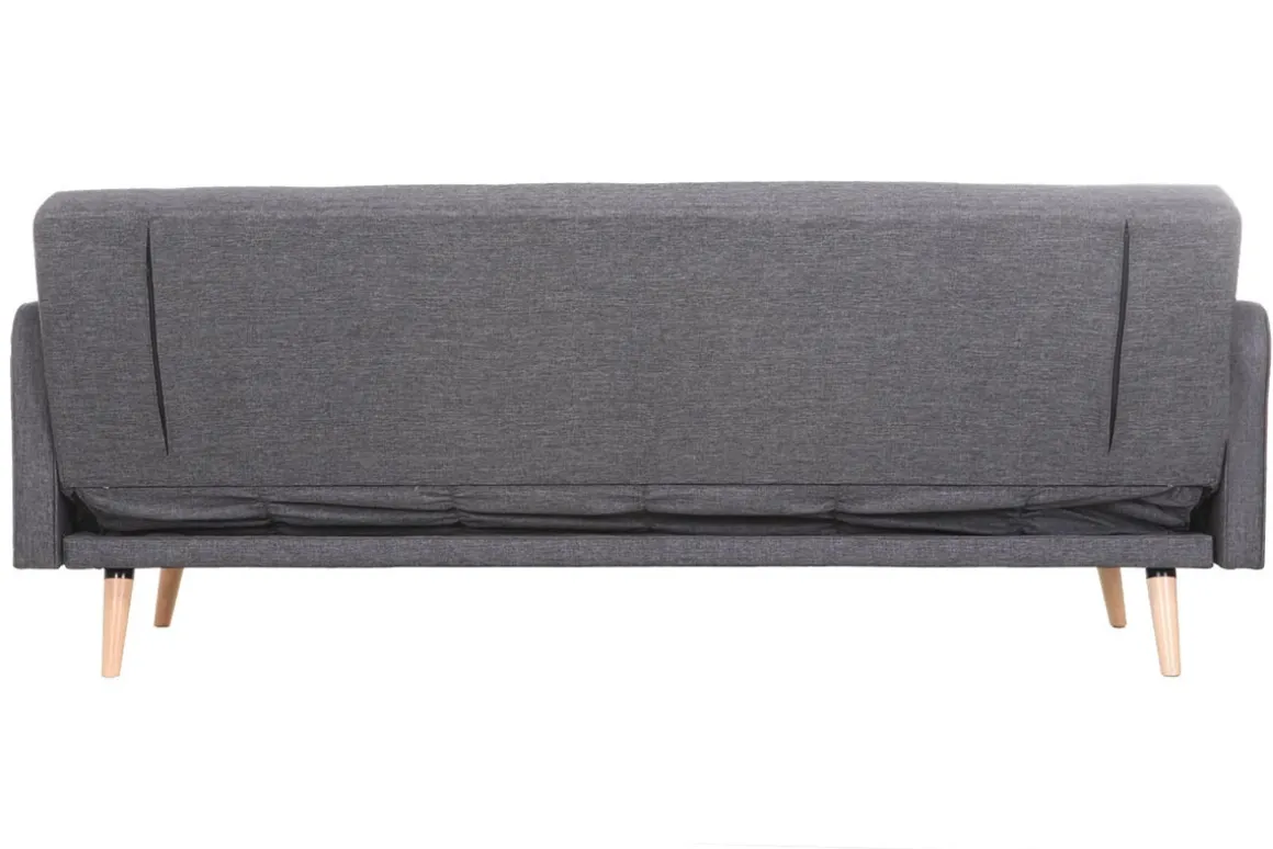 New Miliboo Sofá convertible 3 plazas diseño escandinavo gris oscuro ULLA