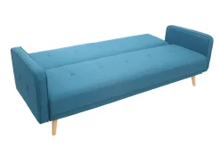 Sale Miliboo Sofá convertible 3 plazas diseño escandinavo azul ULLA