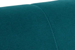 Online Miliboo Sofá convertible 3 plazas nórdico azul pavo real SKANDY