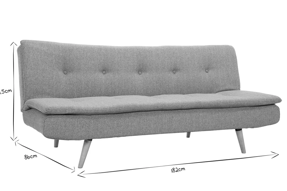 Best Miliboo Sofá convertible diseño escandinavo 3 plazas gris oscuro SENSO