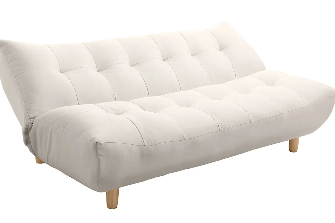 Sale Miliboo Sofá convertible diseño escandinavo natural YUMI