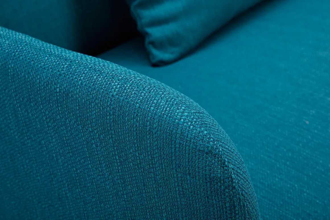 Fashion Miliboo Sofá convertible nórdico 3 plazas azul petróleo LULA