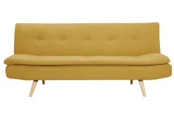 Cheap Miliboo Sofá convertible nórdico 3 plazas amarillo SENSO