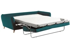Cheap Miliboo Sofá convertible nórdico 3 plazas azul petróleo CREEP
