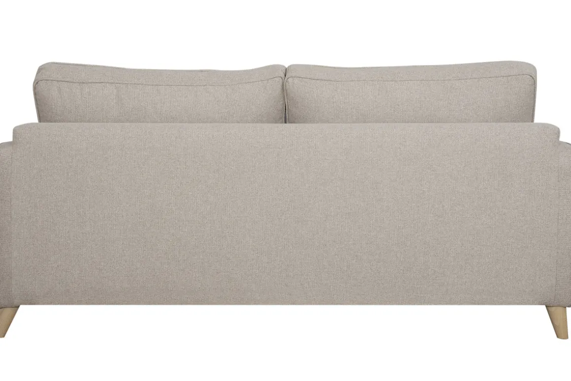 Shop Miliboo Sofá convertible nórdico 3 plazas beige natural PAPEL