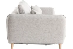 New Miliboo Sofá convertible nórdico 3 plazas gris claro CREEP