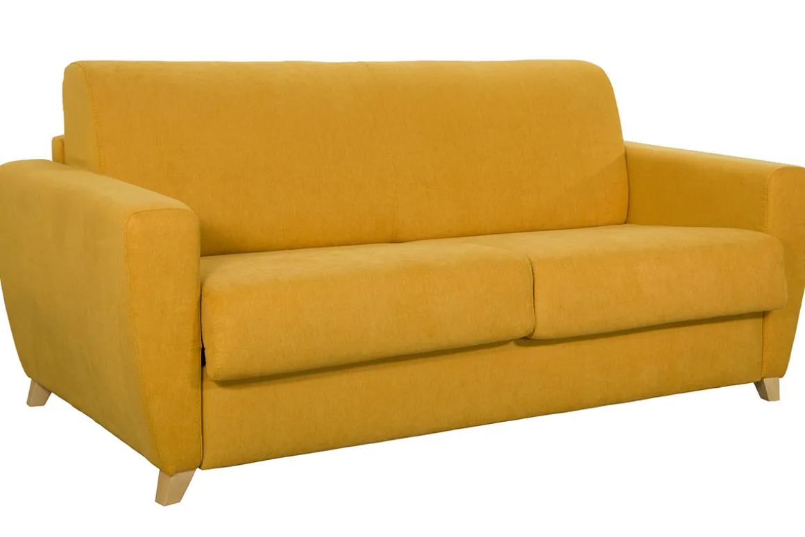 Cheap Miliboo Sofá convertible nórdico amarillo mostaza GRAHAM