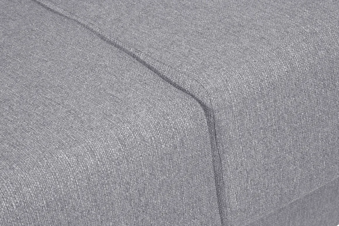 Shop Miliboo Sofá convertible nórdico gris claro y madera GRAHAM