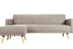 Clearance Miliboo Sofá de esquina convertible escandinavo natural ULLA