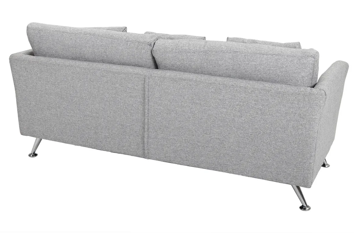 Discount Miliboo Sofá diseño 3 plazas diseño gris claro VOLUPT