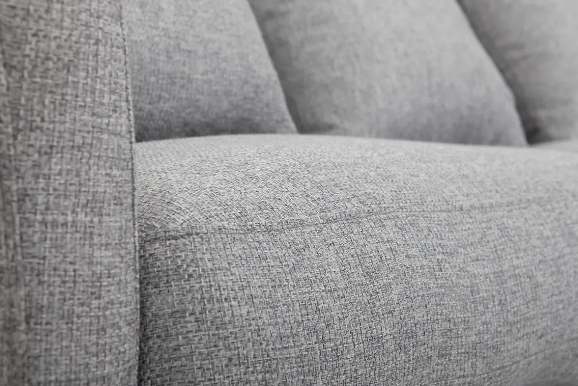 Discount Miliboo Sofá diseño 3 plazas diseño gris claro VOLUPT