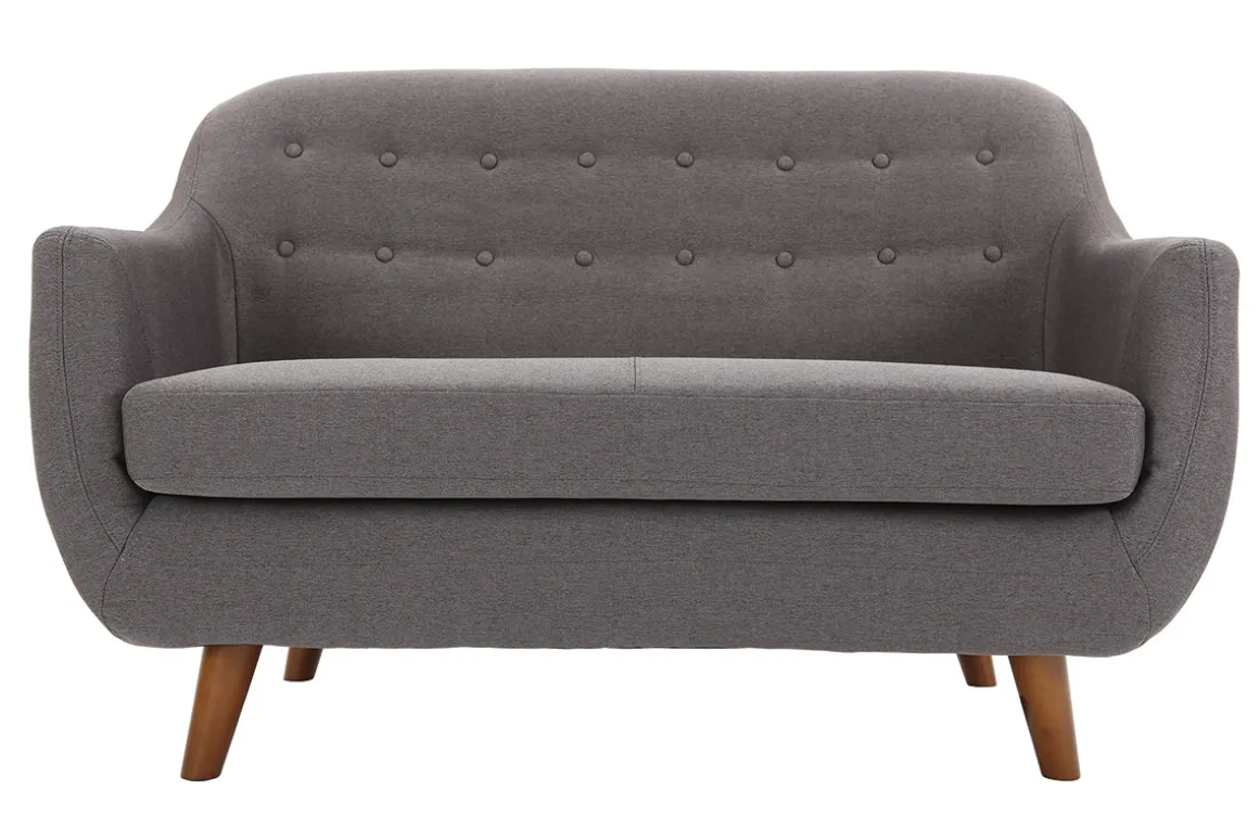 Cheap Miliboo Sofá diseño 2 plazas gris antracita YNOK