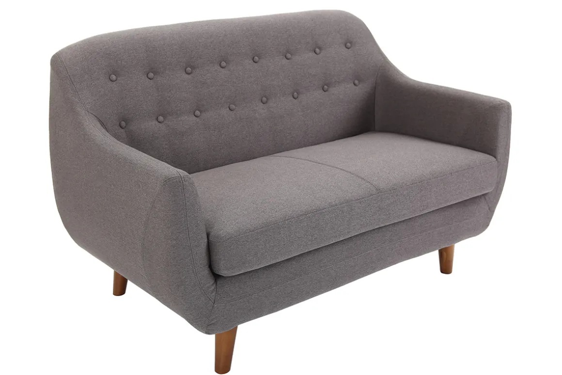 Cheap Miliboo Sofá diseño 2 plazas gris antracita YNOK