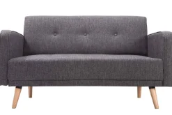 Flash Sale Miliboo Sofá escandinavo 2 plazas gris oscuro ULLA