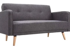 Flash Sale Miliboo Sofá escandinavo 2 plazas gris oscuro ULLA
