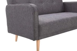 Flash Sale Miliboo Sofá escandinavo 2 plazas gris oscuro ULLA