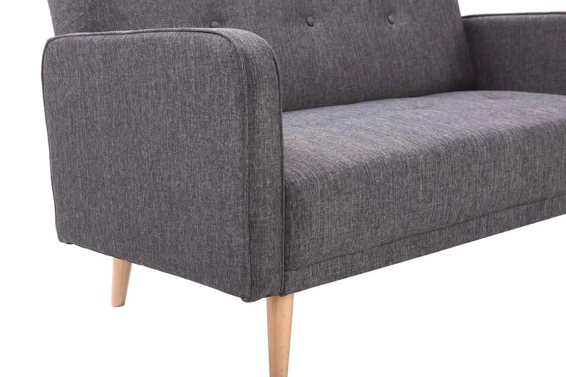 Flash Sale Miliboo Sofá escandinavo 2 plazas gris oscuro ULLA