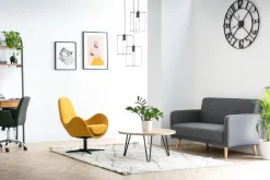 Flash Sale Miliboo Sofá escandinavo 2 plazas gris oscuro ULLA