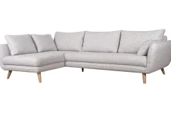 Cheap Miliboo Sofá esquinero nórdico 5 plazas gris claro CREEP