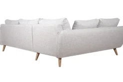 Cheap Miliboo Sofá esquinero nórdico 5 plazas gris claro CREEP