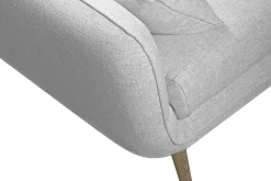 Online Miliboo Sofá esquinero nórdico 5 plazas gris claro CREEP