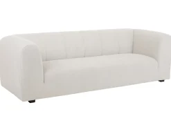 Fashion Miliboo Sofá moderno de tela beige 4 plazas OLIVEIRO