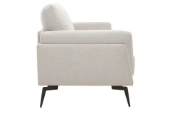 Cheap Miliboo Sofá moderno 3 plazas de tejido efecto aterciopelado texturizado beige MOSCO