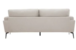 Cheap Miliboo Sofá moderno 3 plazas de tejido efecto aterciopelado texturizado beige MOSCO