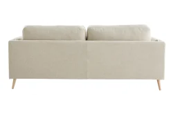 Best Sale Miliboo Sofá moderno 3 plazas de tela beige natural VOGUE
