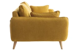 Flash Sale Miliboo Sofá nórdico 3 plazas amarillo mostaza CREEP